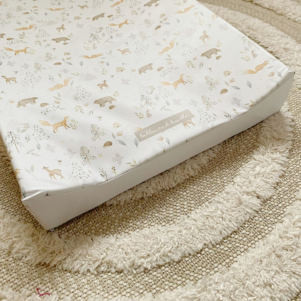 Anti-Roll Wedge Baby Changing Mat - Inca Print