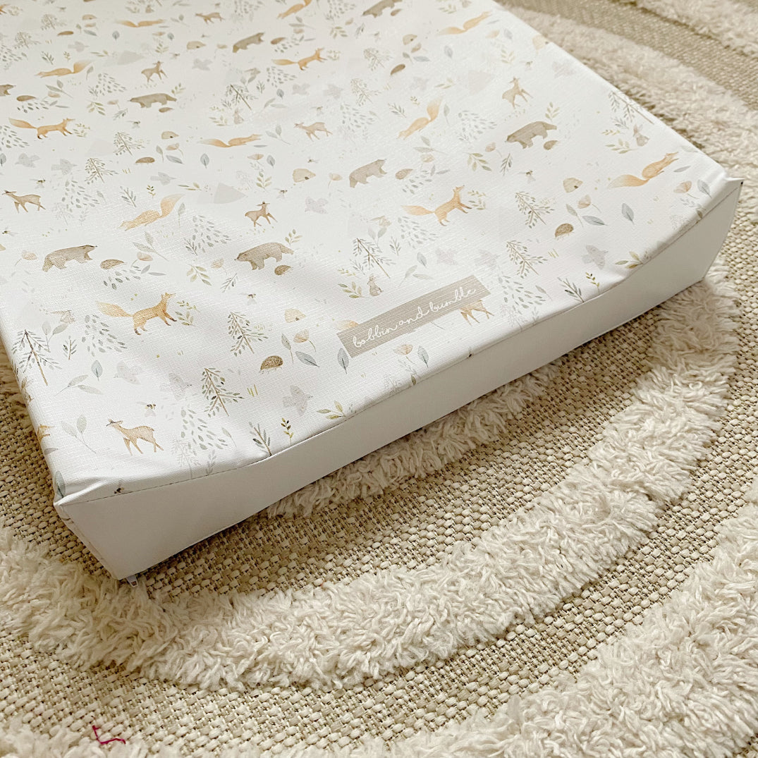 Anti-Roll Wedge Baby Changing Mat - Inca Print