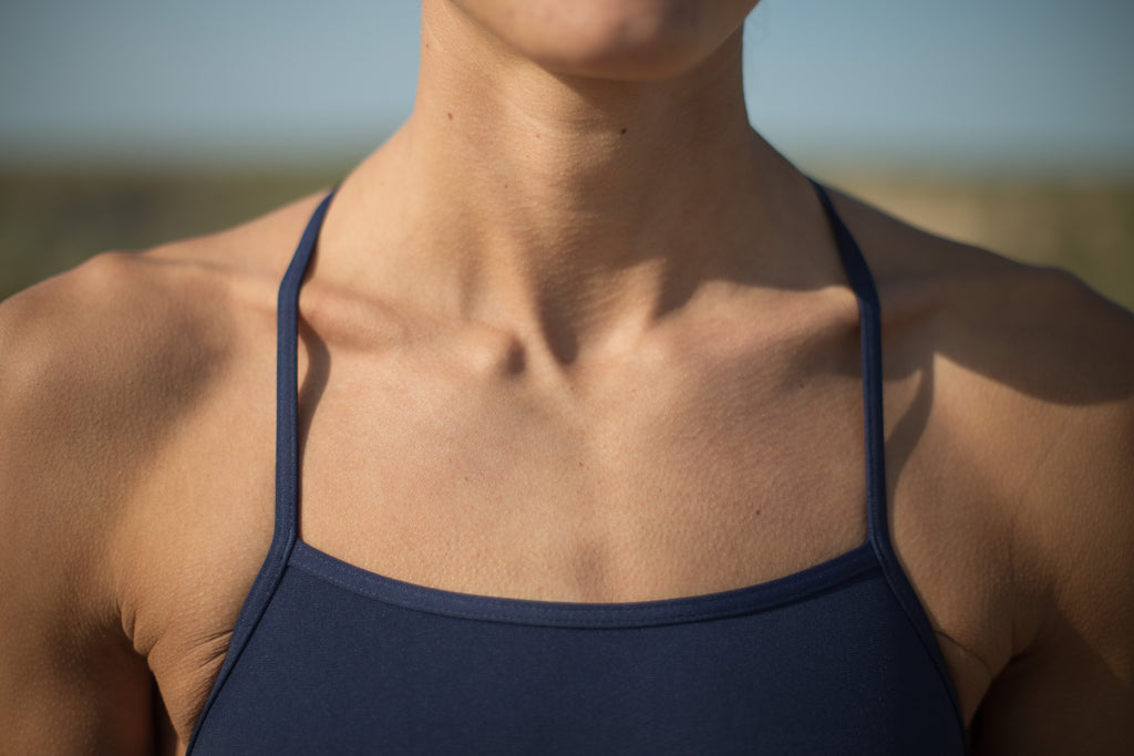 Women’s One-Piece Training Swimsuit – Tie Back