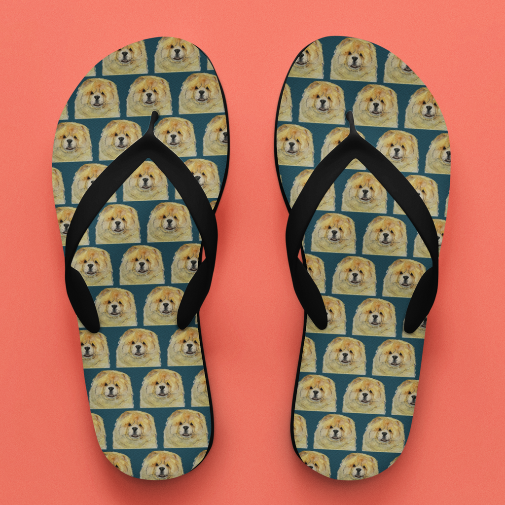 Chow Chow Flip Flops for Dog Lovers