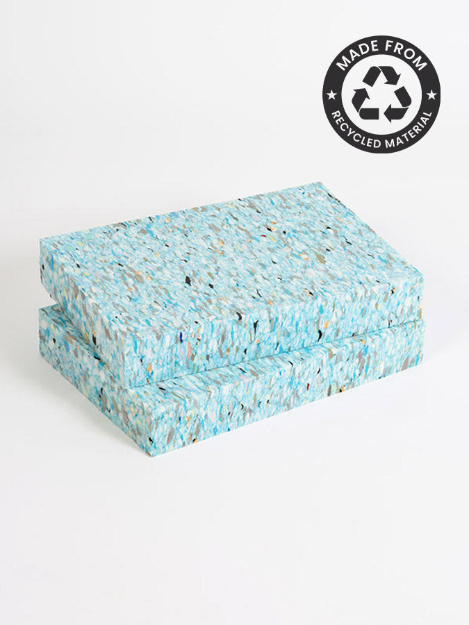 Recycled Chip Foam Yoga Blocks Twin Pack