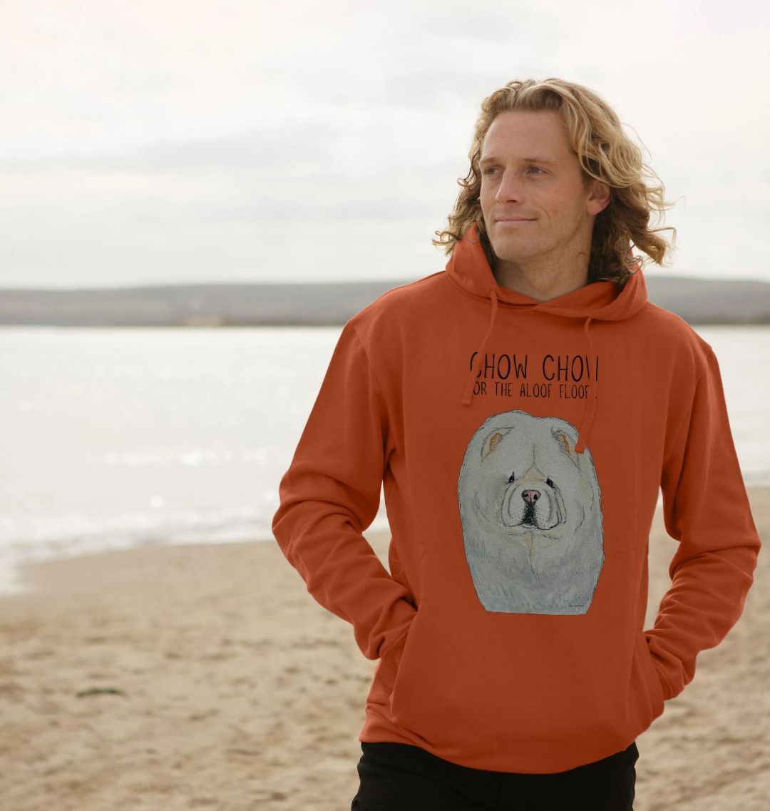 Cream Chow Chow Men's Hoodie