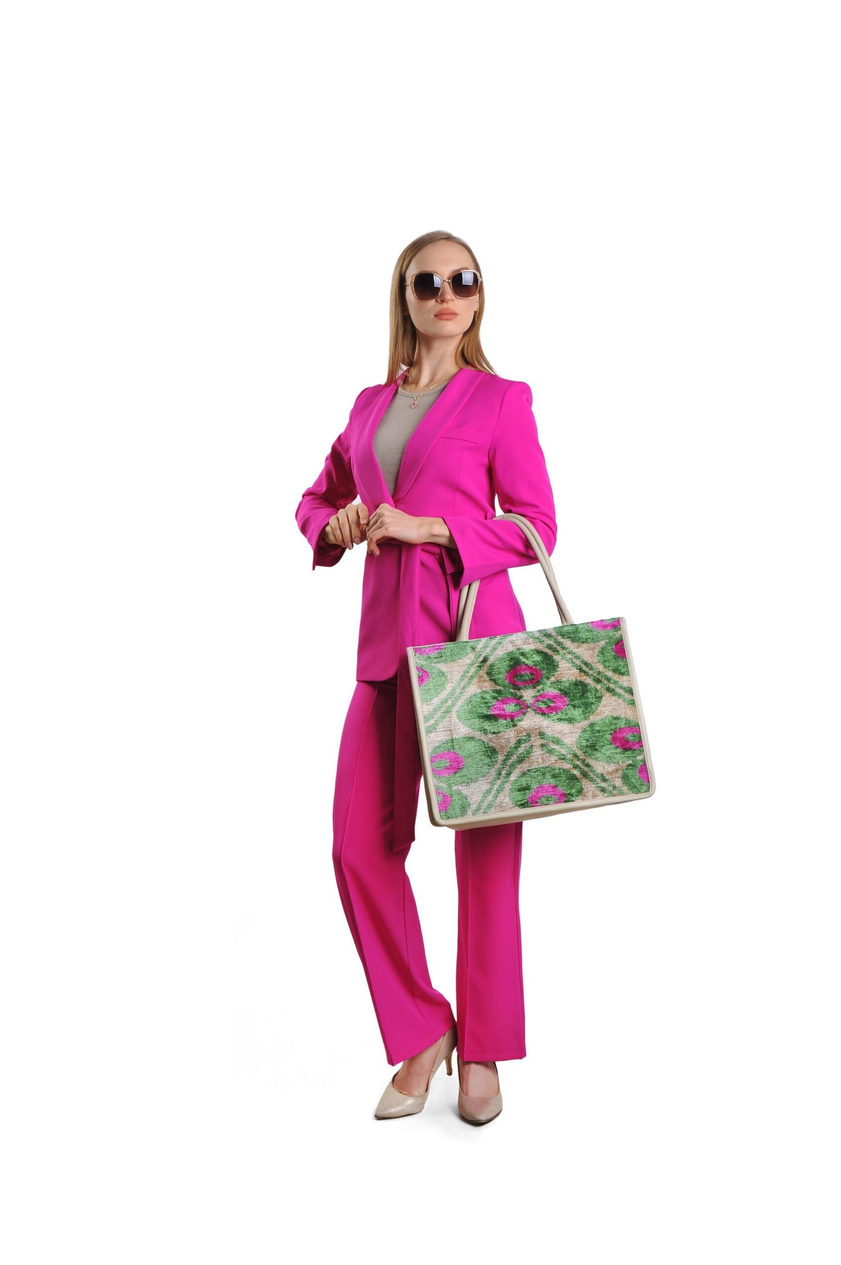 Luxurious Gemma Silk & Leather Tote – Spacious & Handmade by Jkel at www.brixbailey.com