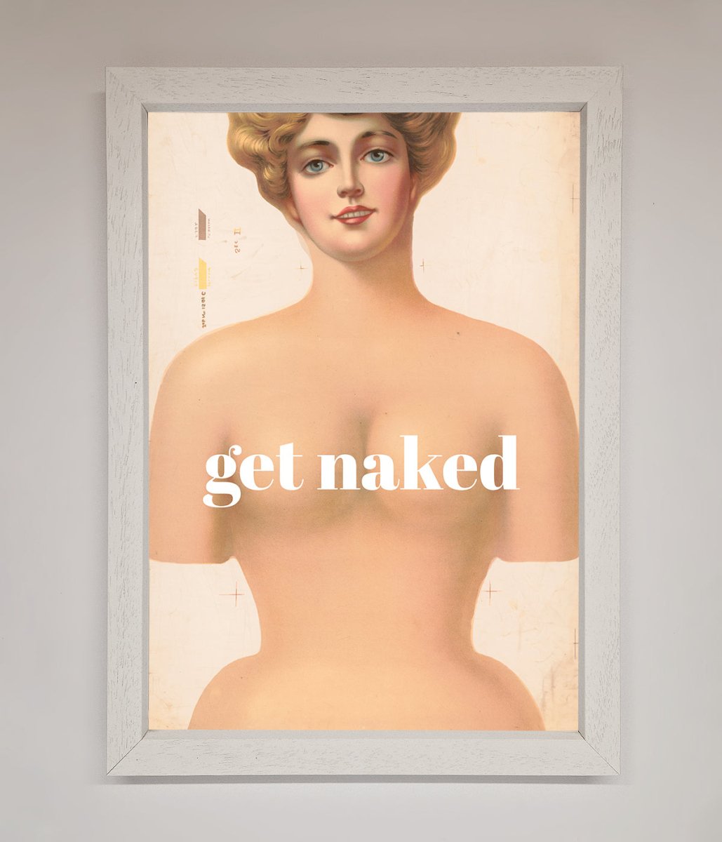 Get Naked Framed Poster