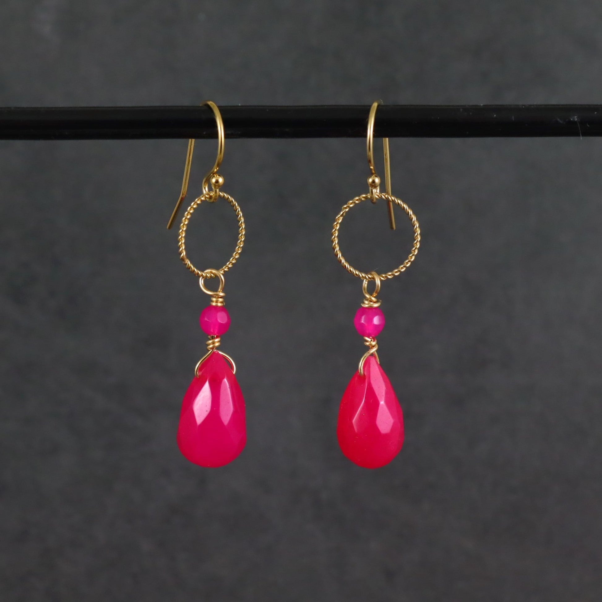 Fuchsia Pink Earrings