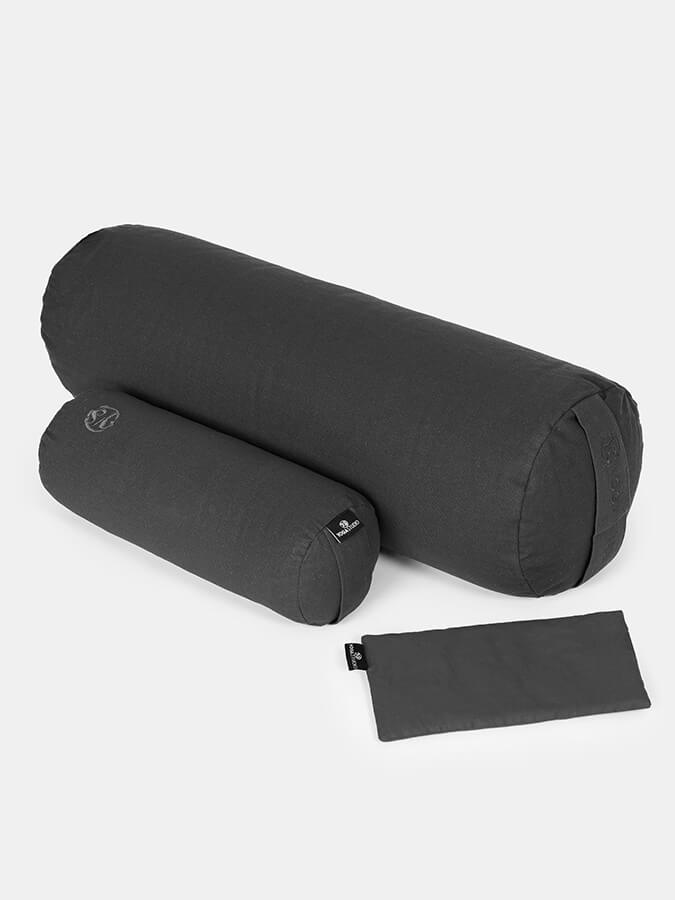 Organic Meditation Bolster and Eye Pillow Set for Yoga and Relaxation