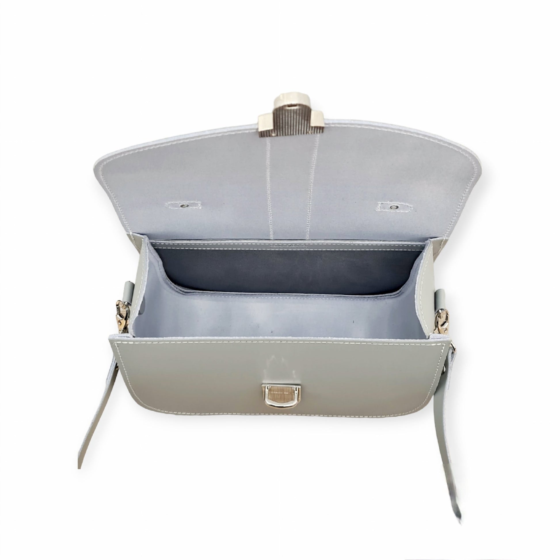 Olympia Handmade Leather Bag in Ghost Grey - Pre-order Jan 2026 Delivery