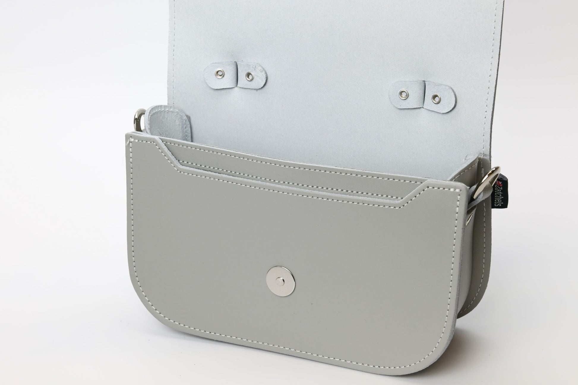 Aura Handmade Leather Bag in Ghost Grey