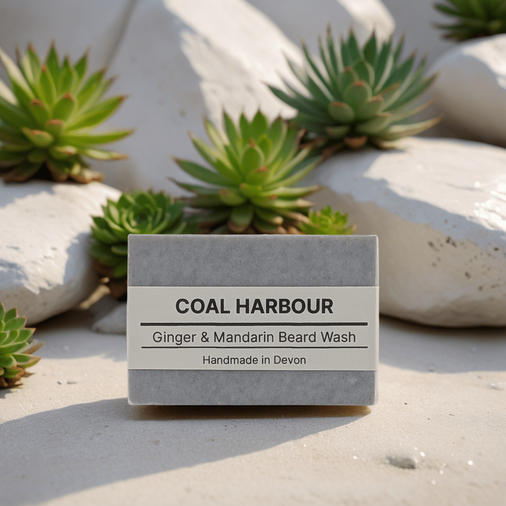 Ginger Mandarin and Dead Sea Mud Beard Wash Bar 100g