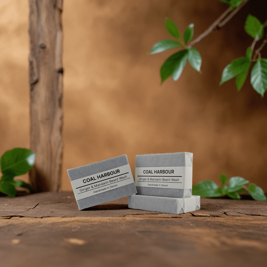 Ginger Mandarin and Dead Sea Mud Beard Wash Bar 100g