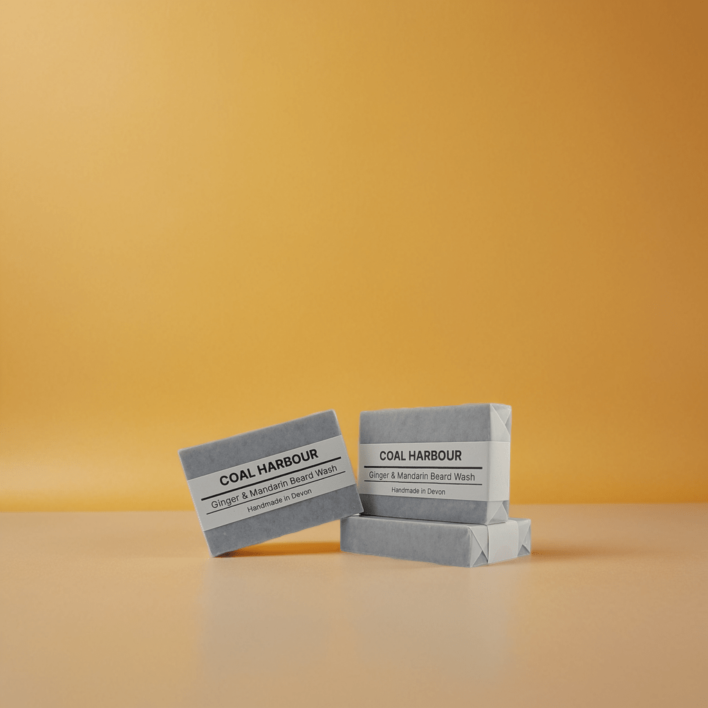 Ginger Mandarin and Dead Sea Mud Beard Wash Bar 100g