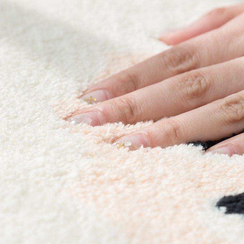 Heart Shaped Rug in Vibrant Colors