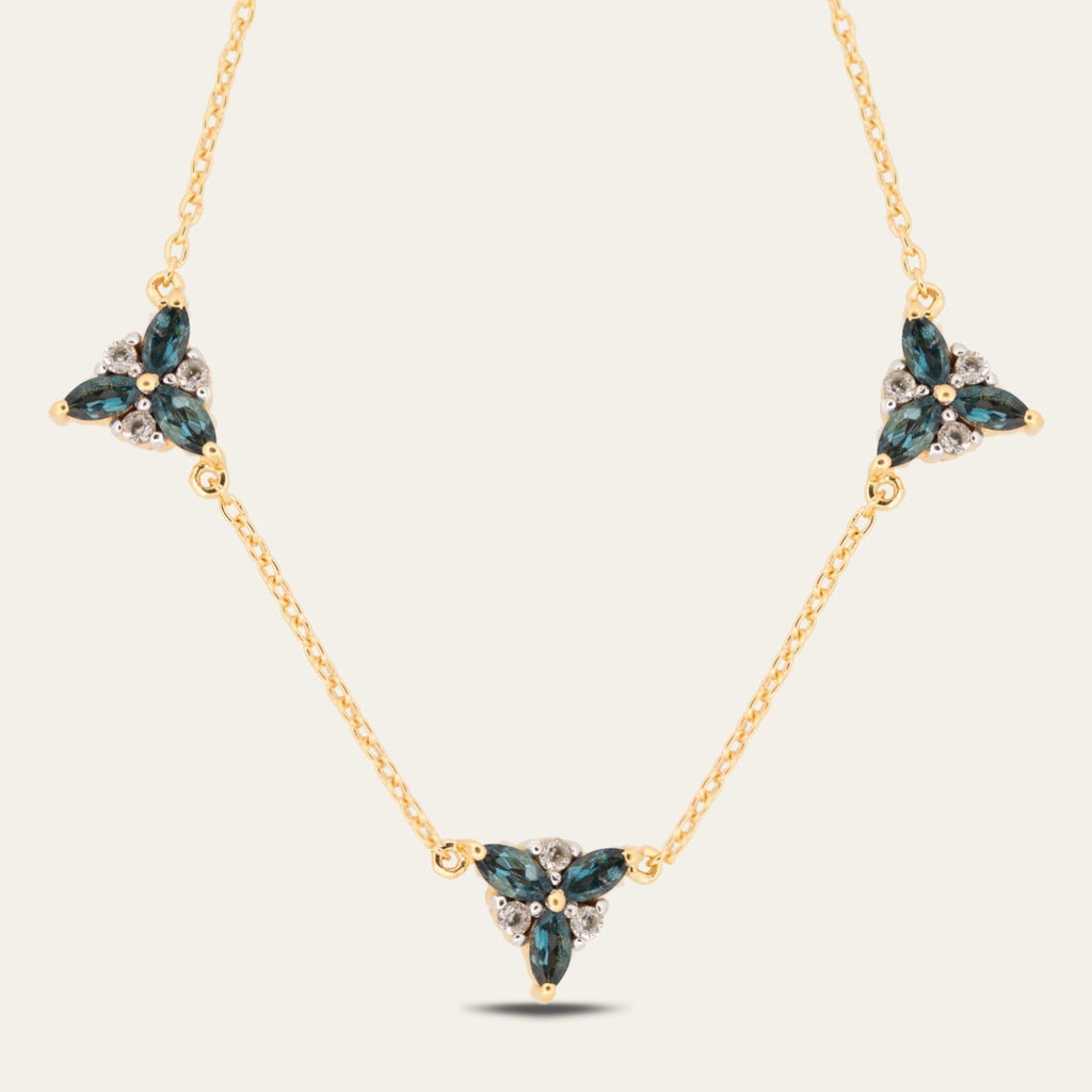 Gold Topaz Necklace Galene