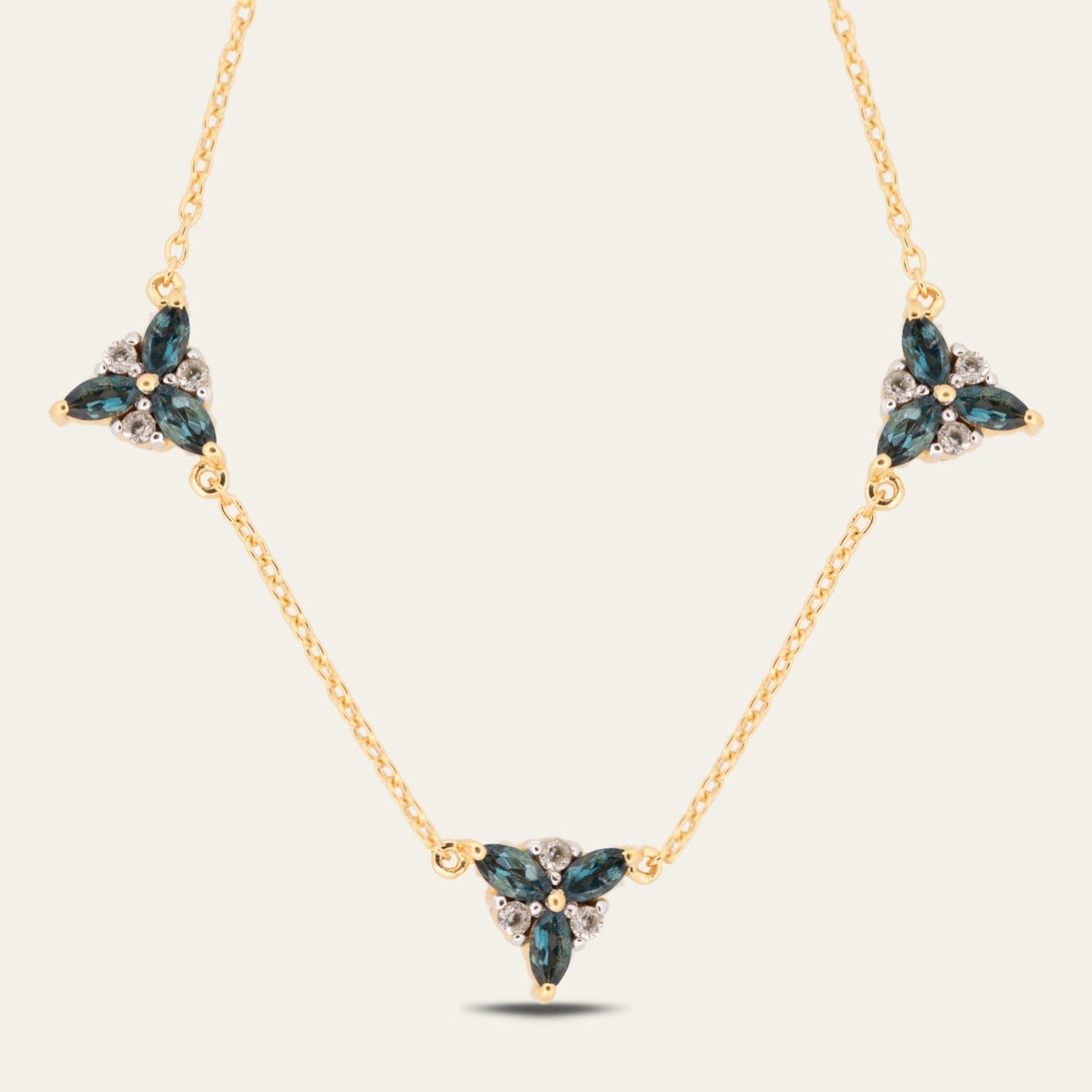 Gold Topaz Necklace Galene