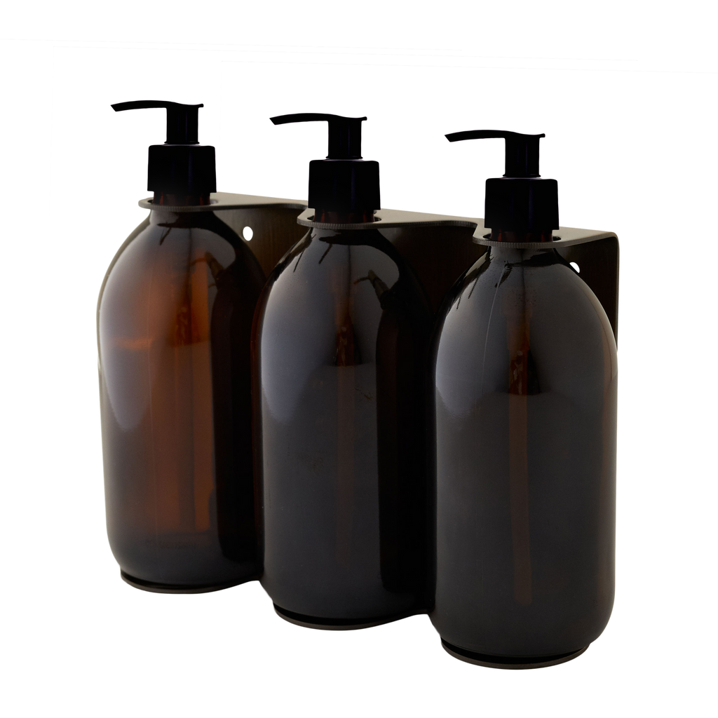 Gold Triple Wall Mounted Soap Dispenser