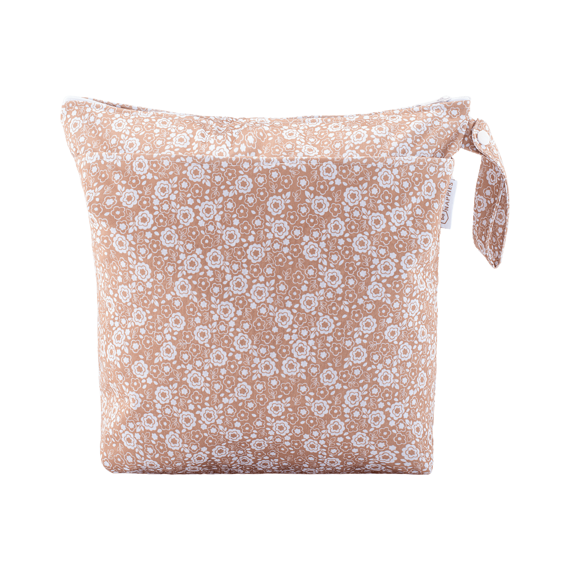 Grab and Go Nappy Wet Bag with Handle in Bloom