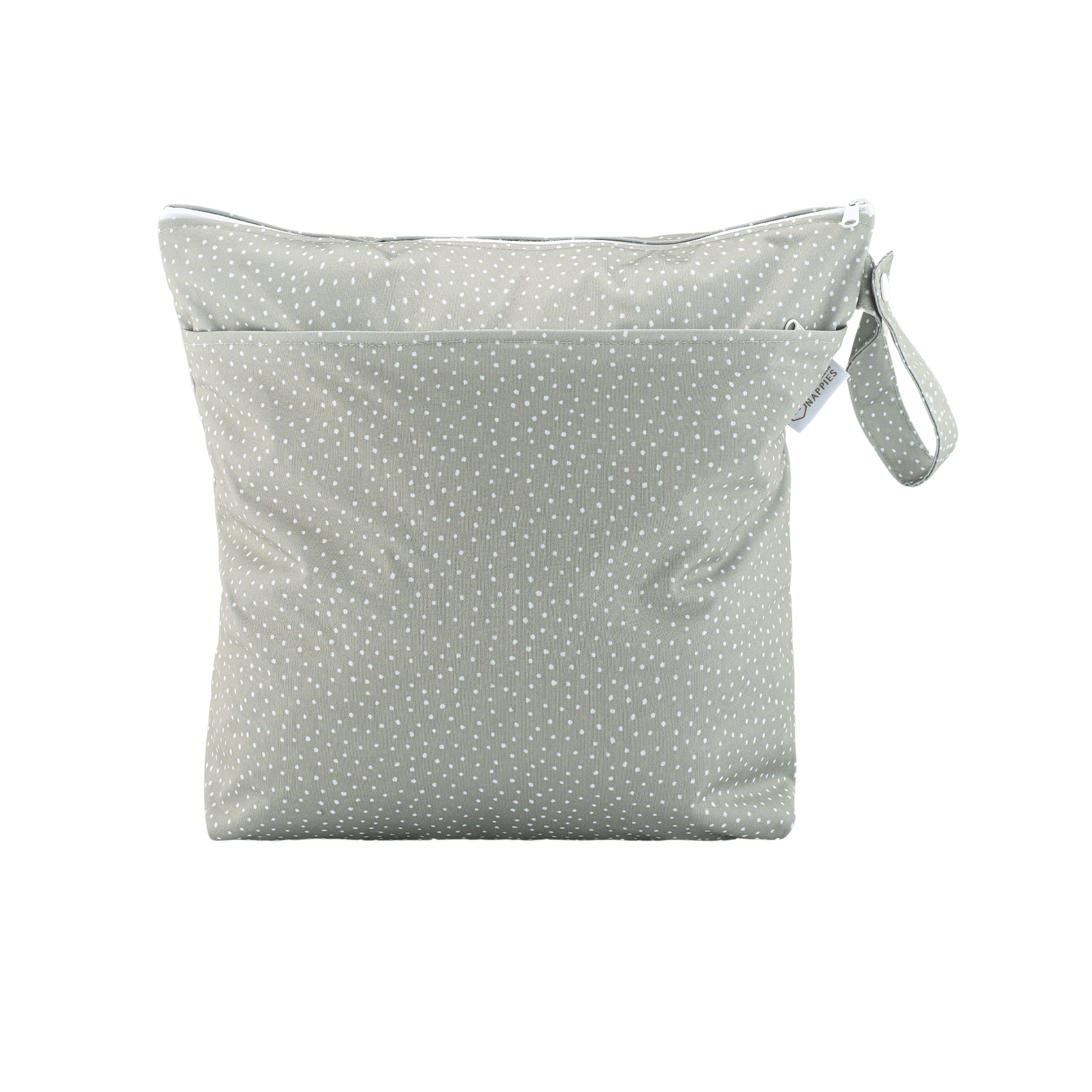 Grab and Go Nappy Wet Bag with Handle in Sage