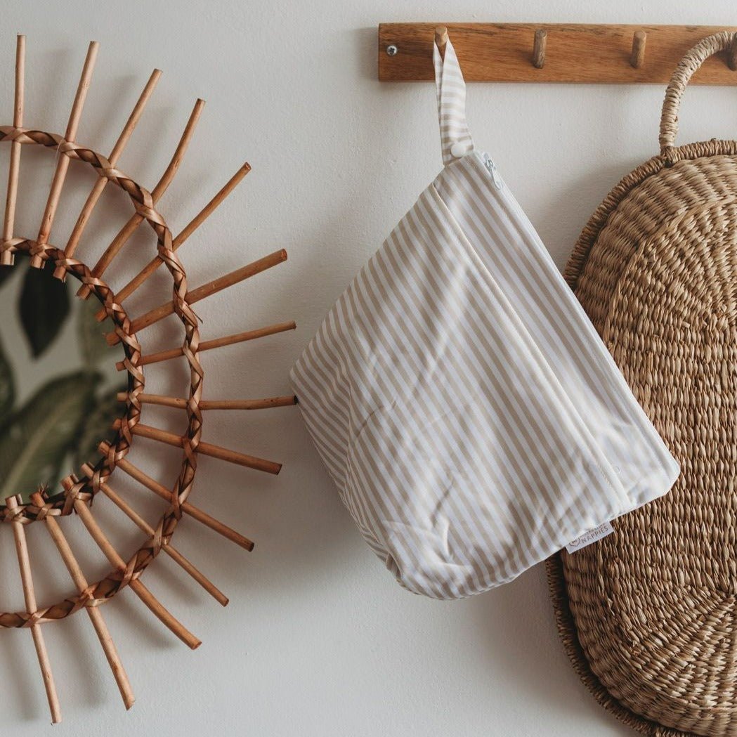 Grab and Go Nappy Wet Bag with Handle in Bloom