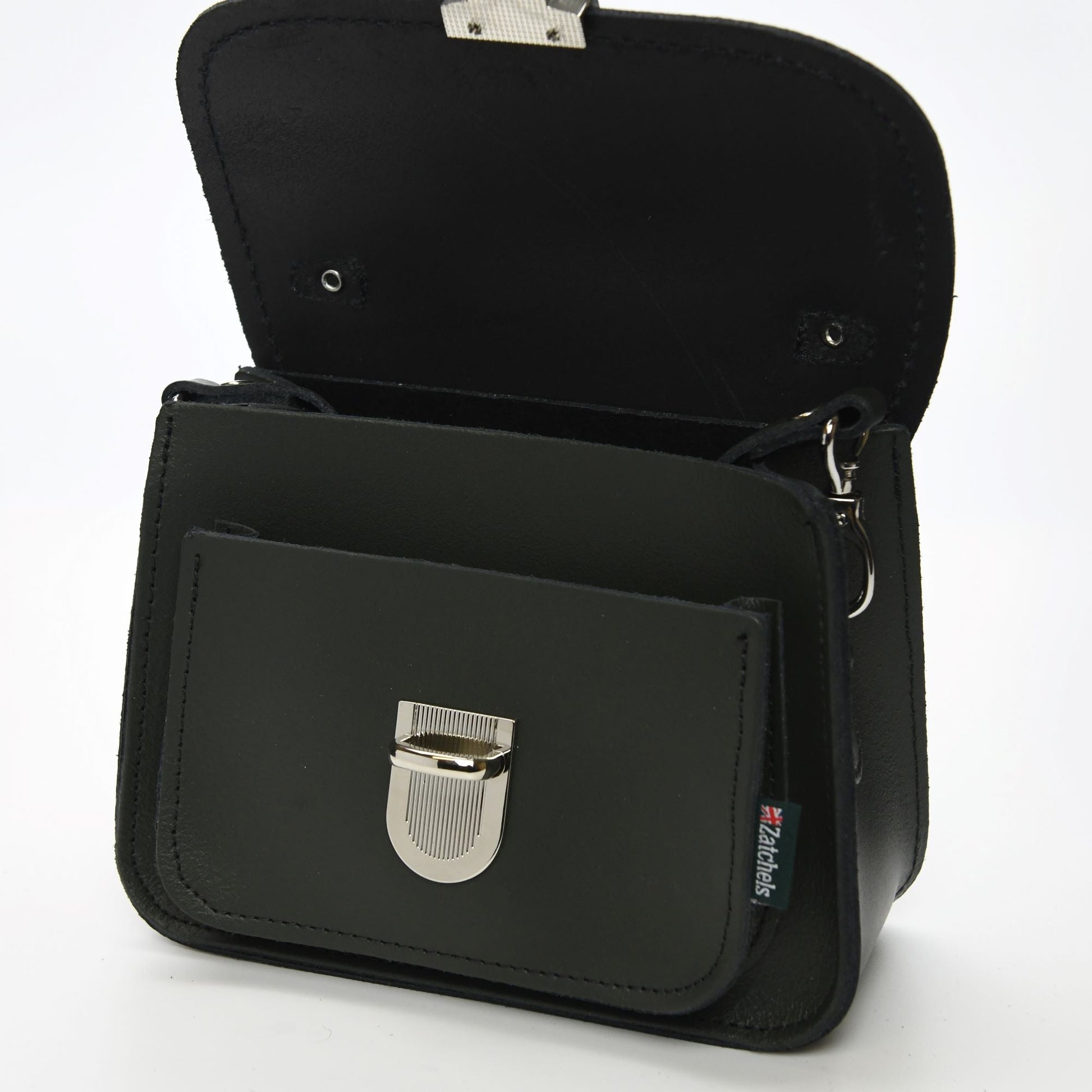 Luna Handmade Leather Bag in Graphite