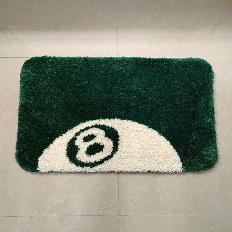 Green 8 Ball Accent Door Mat