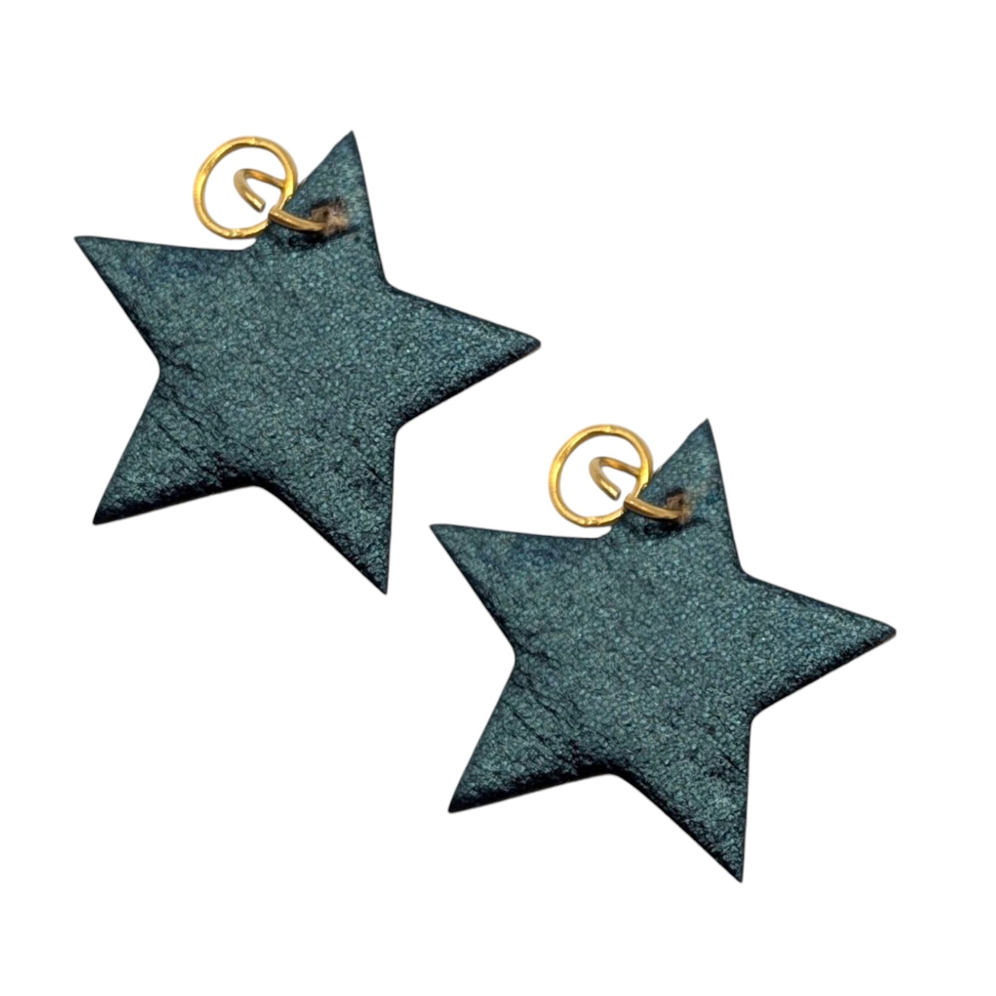 Green and Pink Star Cork Mini Charms