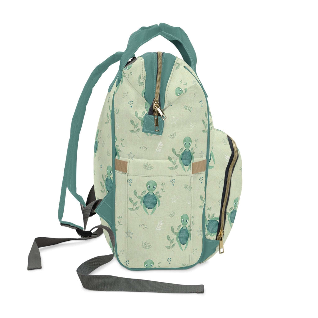 Green Turtle Baby Changing Backpack