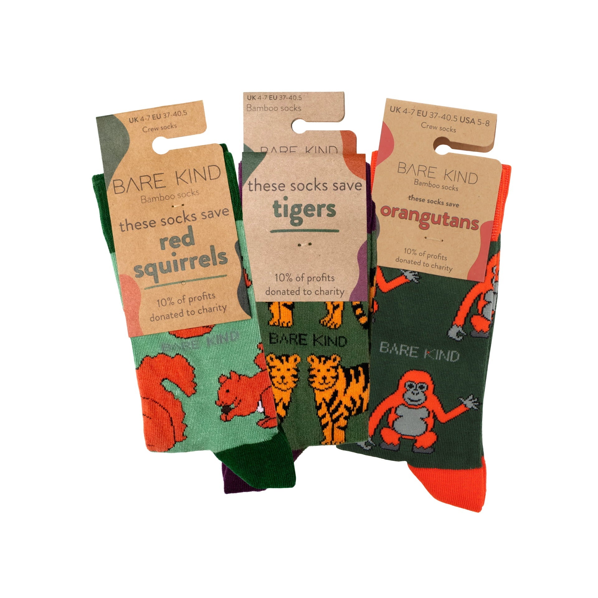 Green Lover Bamboo Sock Set 3 Pairs