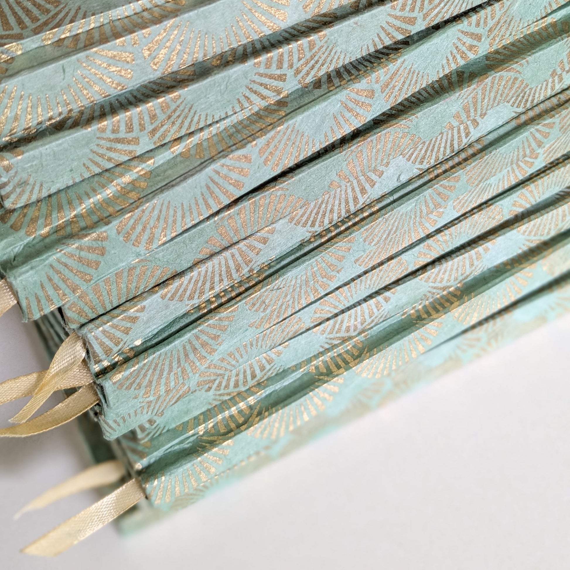 Recycled Paper Notebook A5 with Hardcover and Ribbon Bookmark