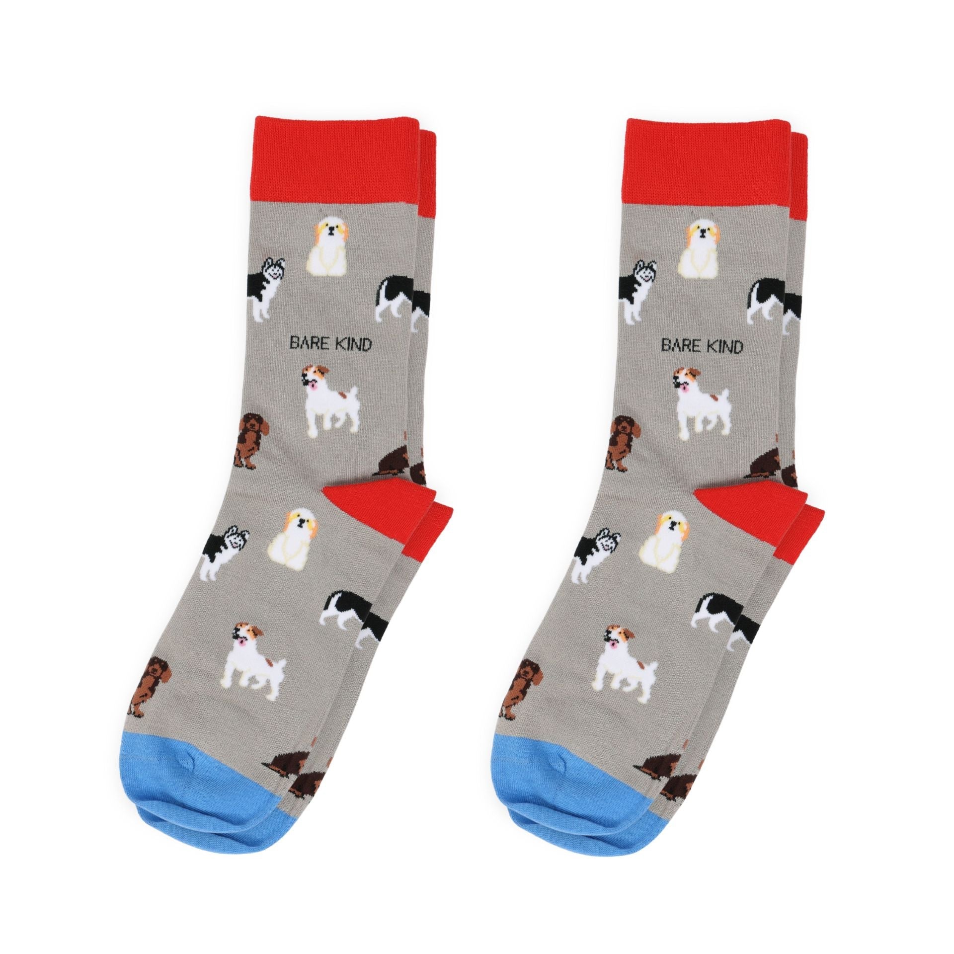 Grey Dog Bamboo Sock Pair