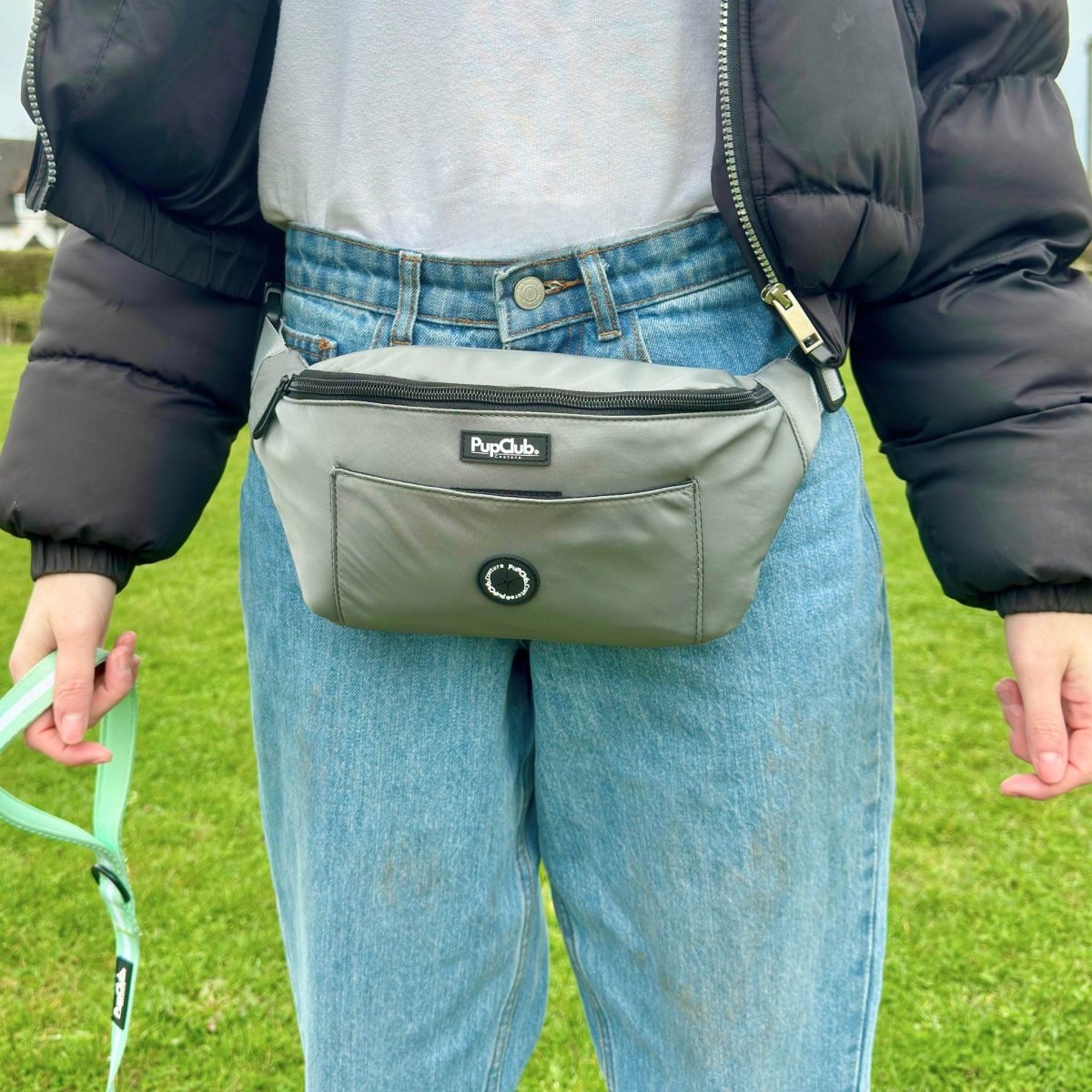 Dog Walking Bum Bag in Grey