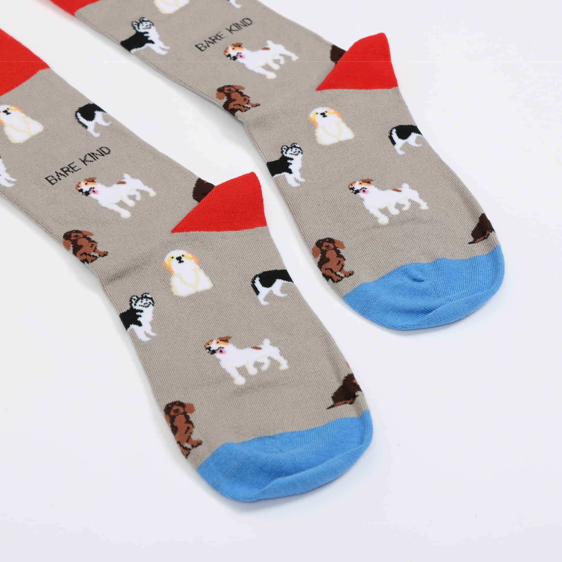 Grey Dog Bamboo Sock Pair