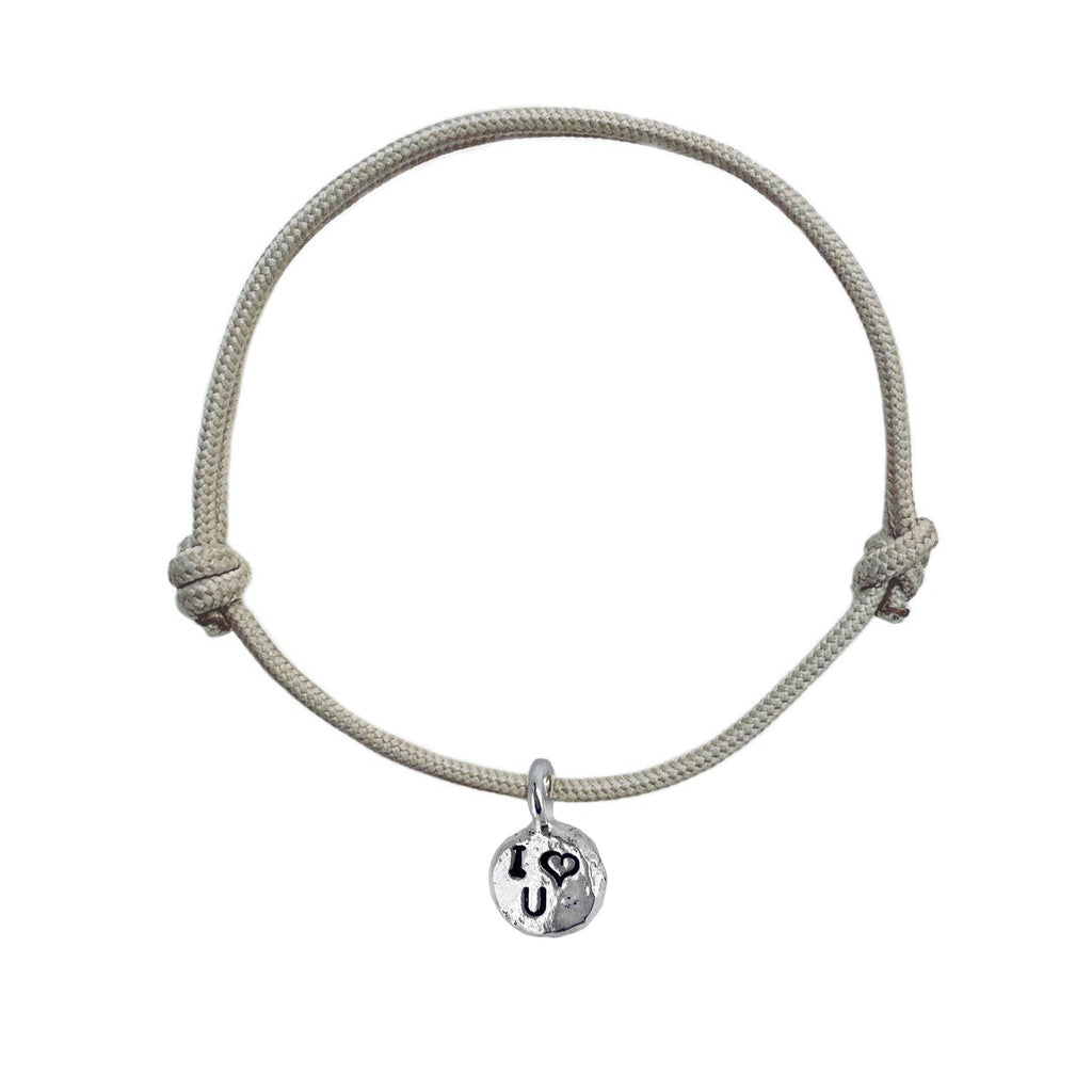 Love Rope Bracelet Handstamped
