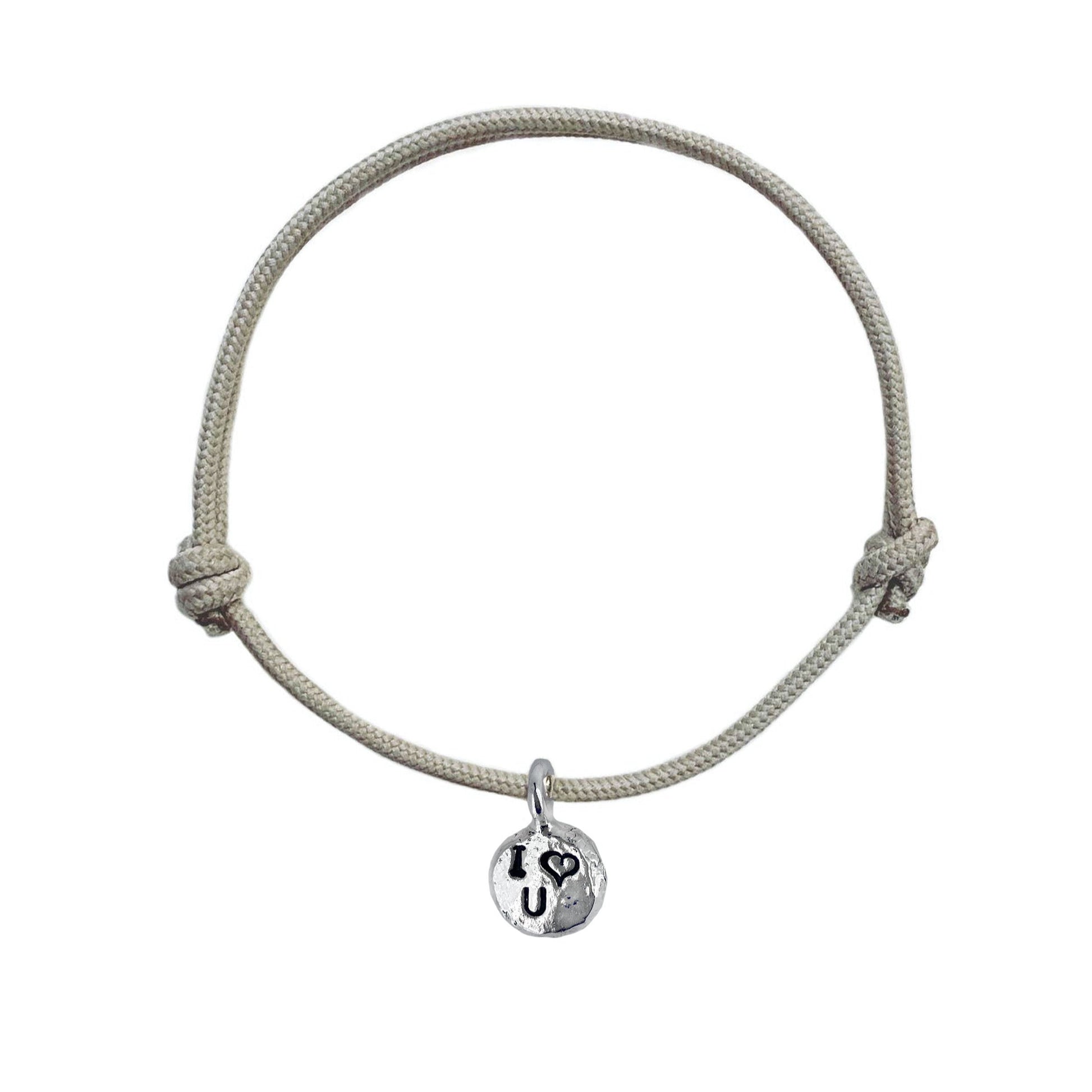 Love Rope Bracelet Handstamped