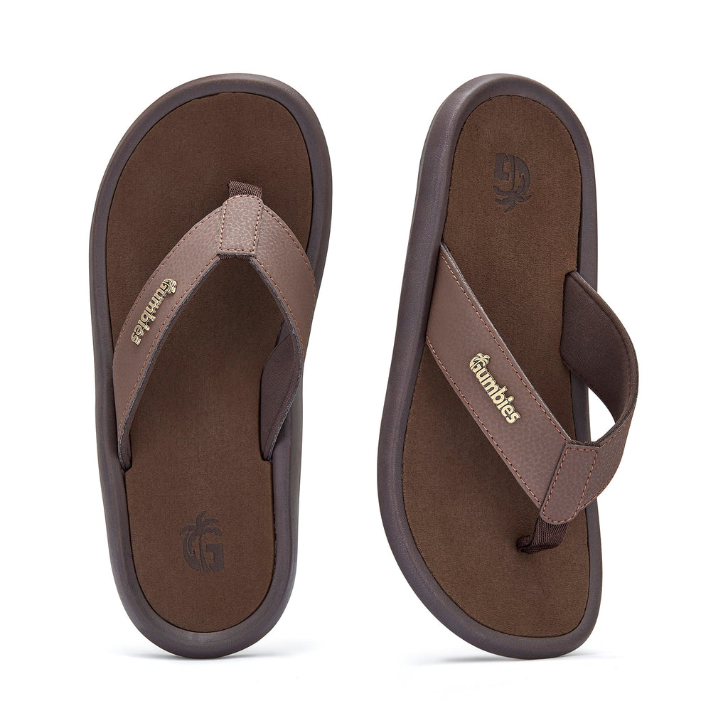 Brown Flip Flops for Men