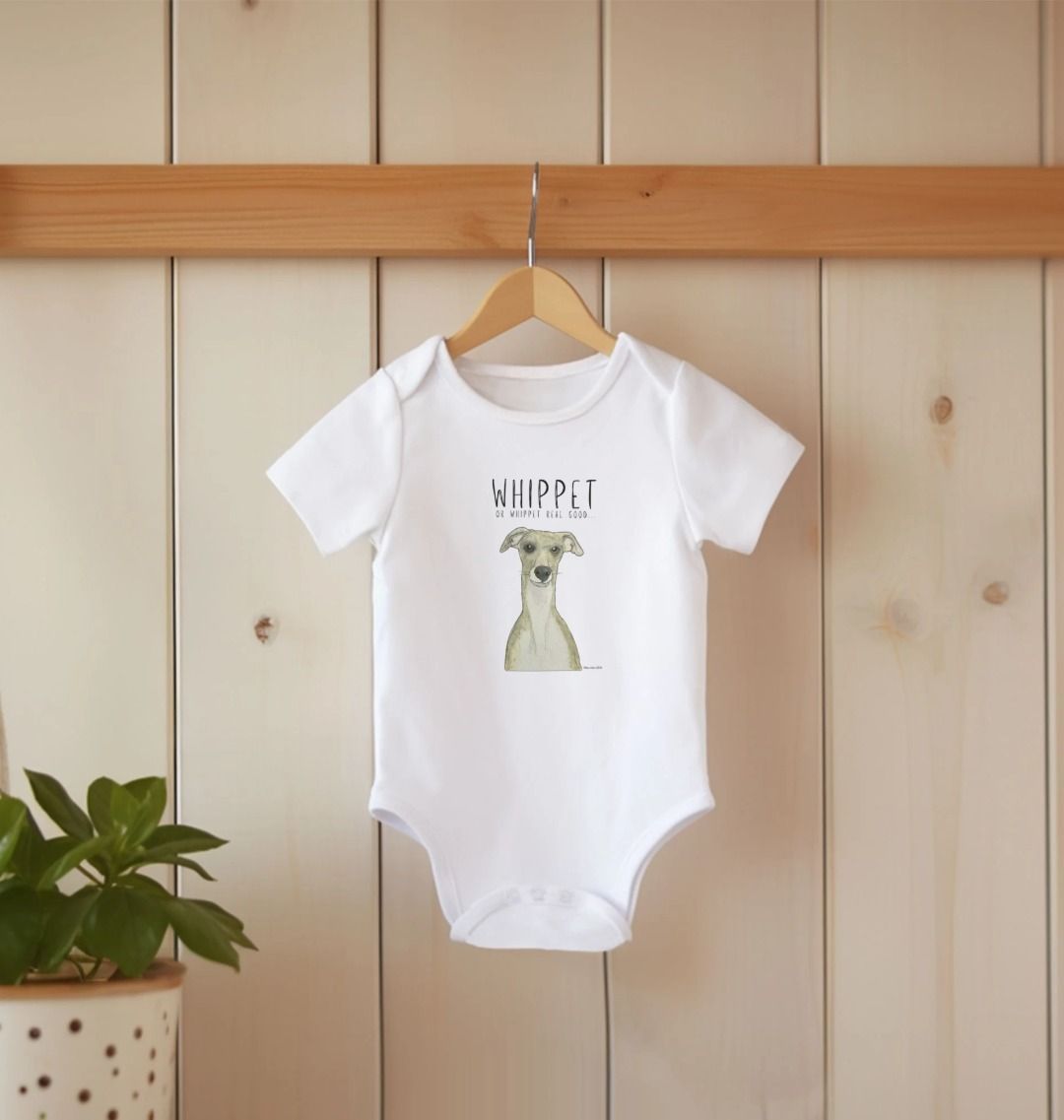 Whippet Approved Baby Bodysuit Organic Cotton