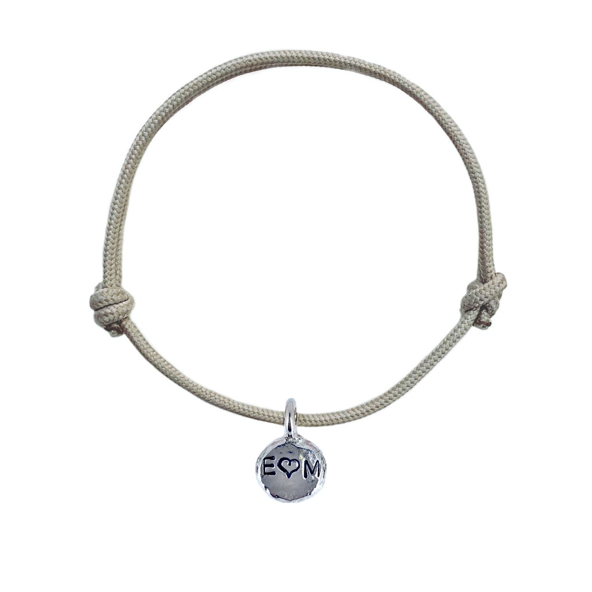 Love Rope Bracelet Handstamped