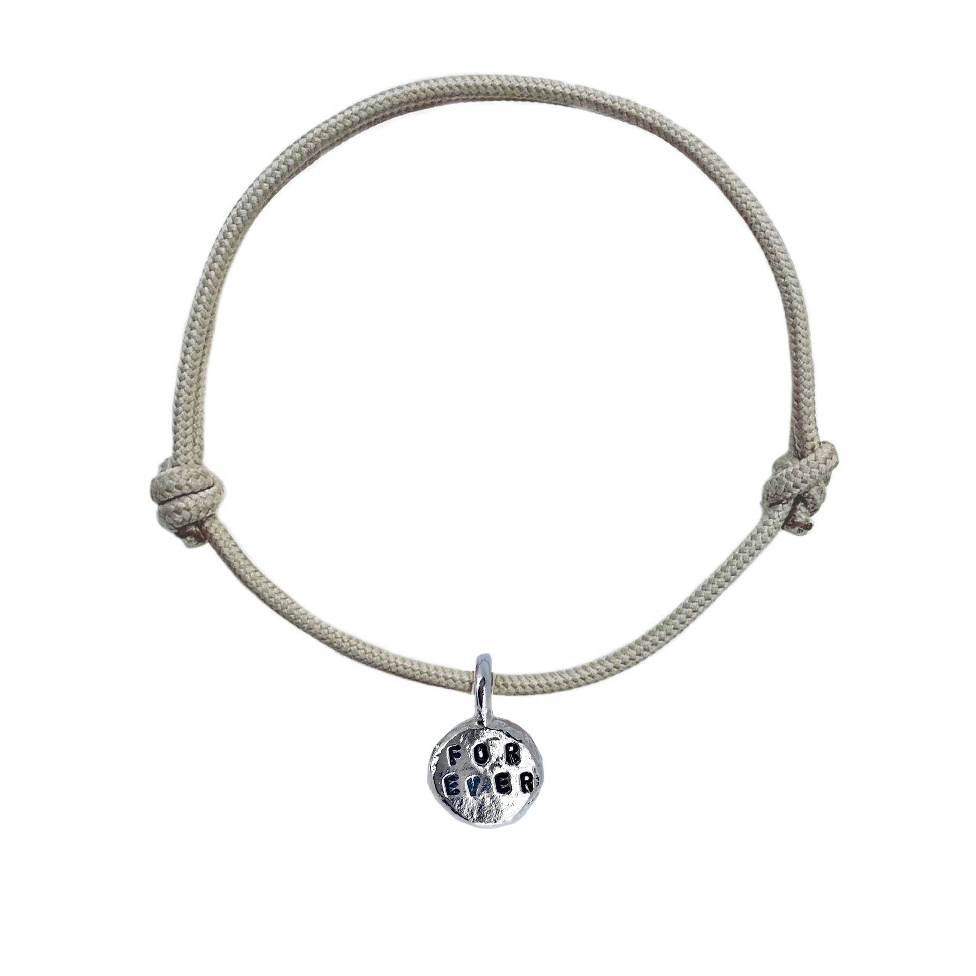 Love Rope Bracelet Handstamped