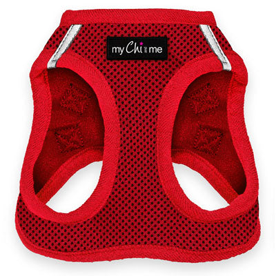 Step In Air Mesh Harness for Puppies and Small Dogs Red