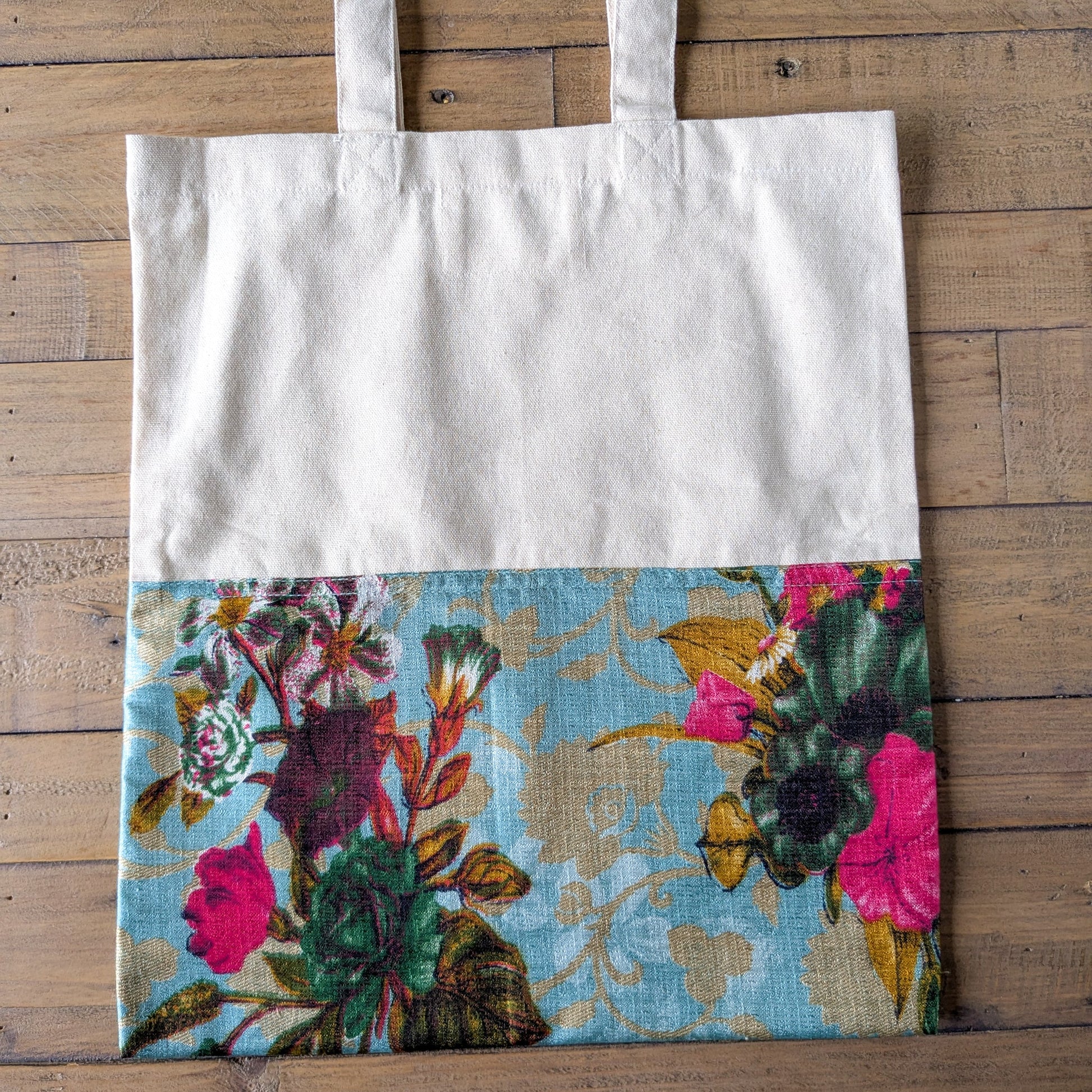 Upcycled Sari Cotton Tote Bag Handmade in India
