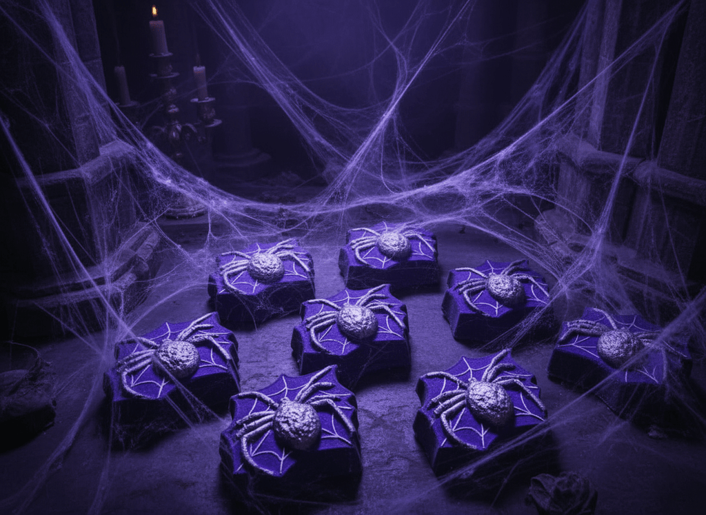 Spider Web Bath Bomb in Purple Rain