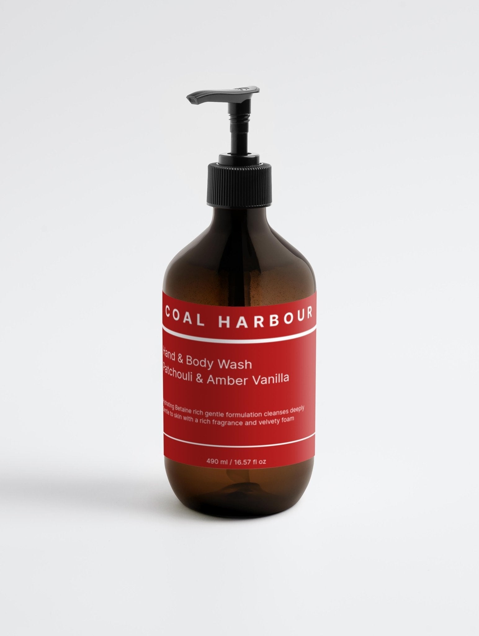 Hand and Body Wash Patchouli Amber Vanilla 490ml