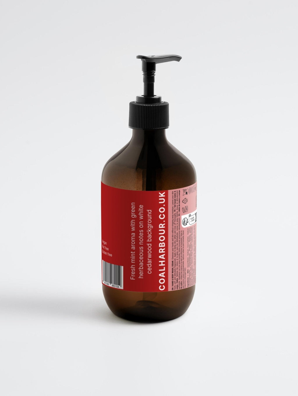 Peppermint and Dark Cedar Hand and Body Wash 490ml