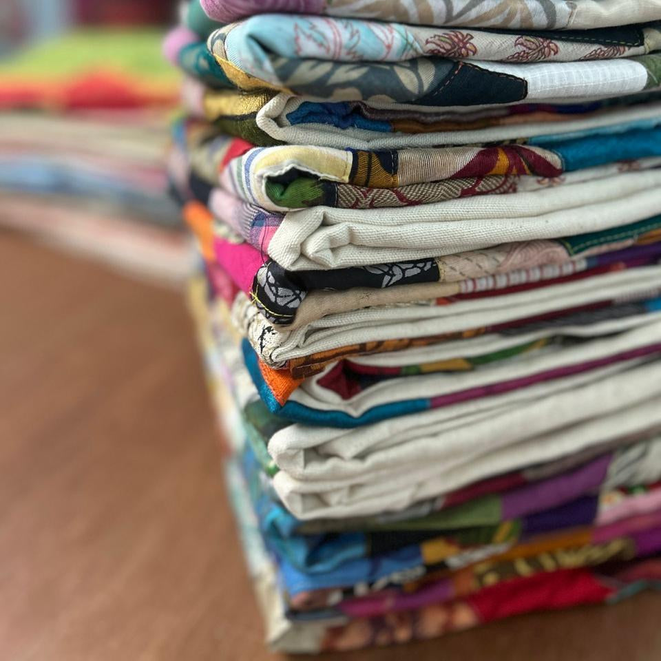 Handmade Patchwork Sari Cushion Cover 45cm