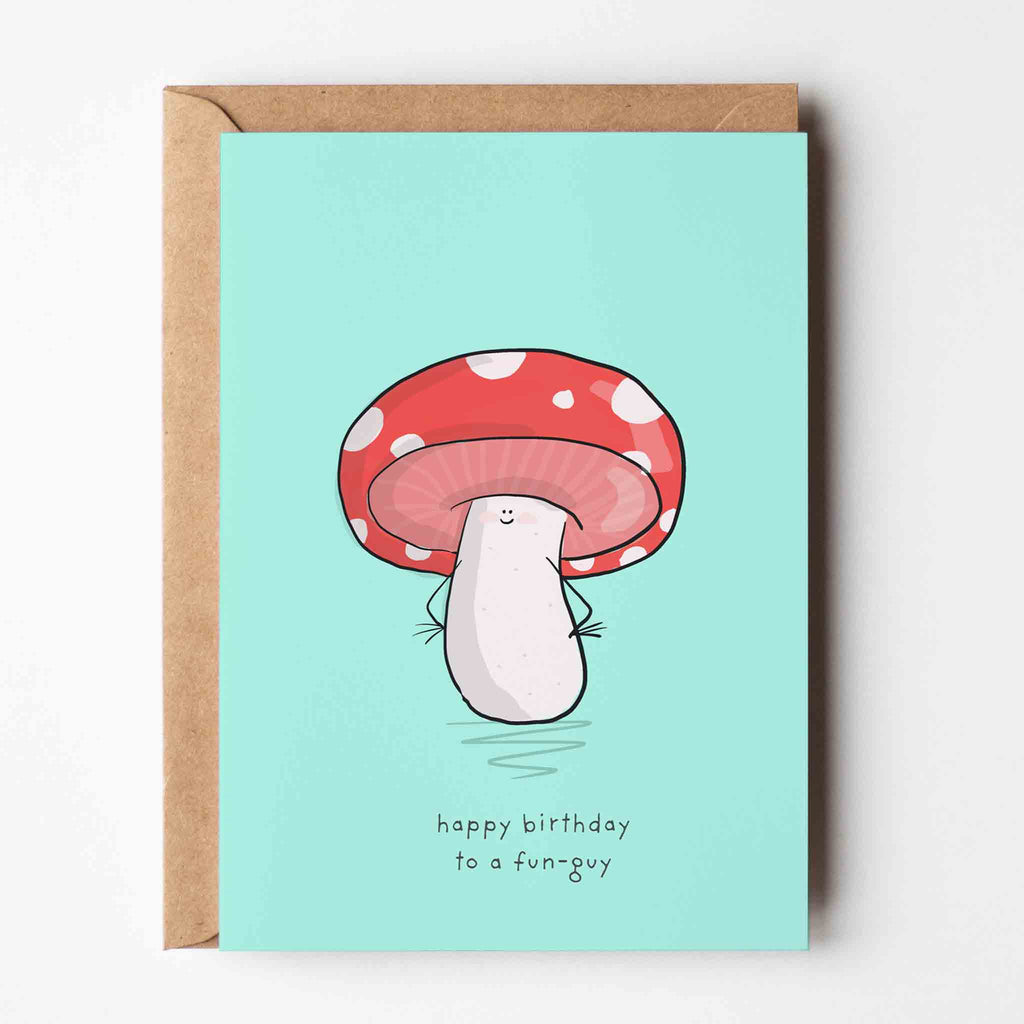 Happy Birthday Fun Guy Greeting Card