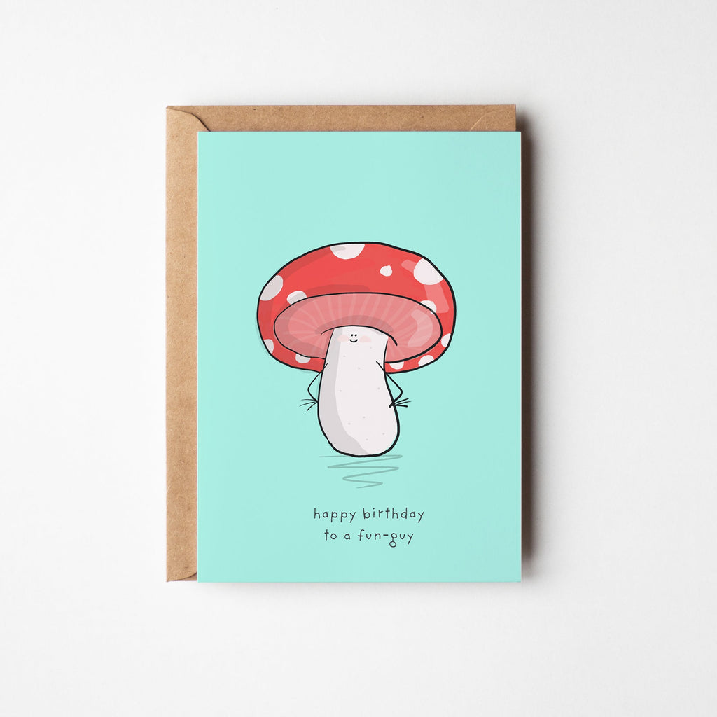 Happy Birthday Fun Guy Greeting Card
