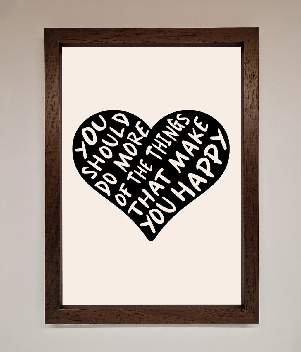 Happy Heart Framed Print