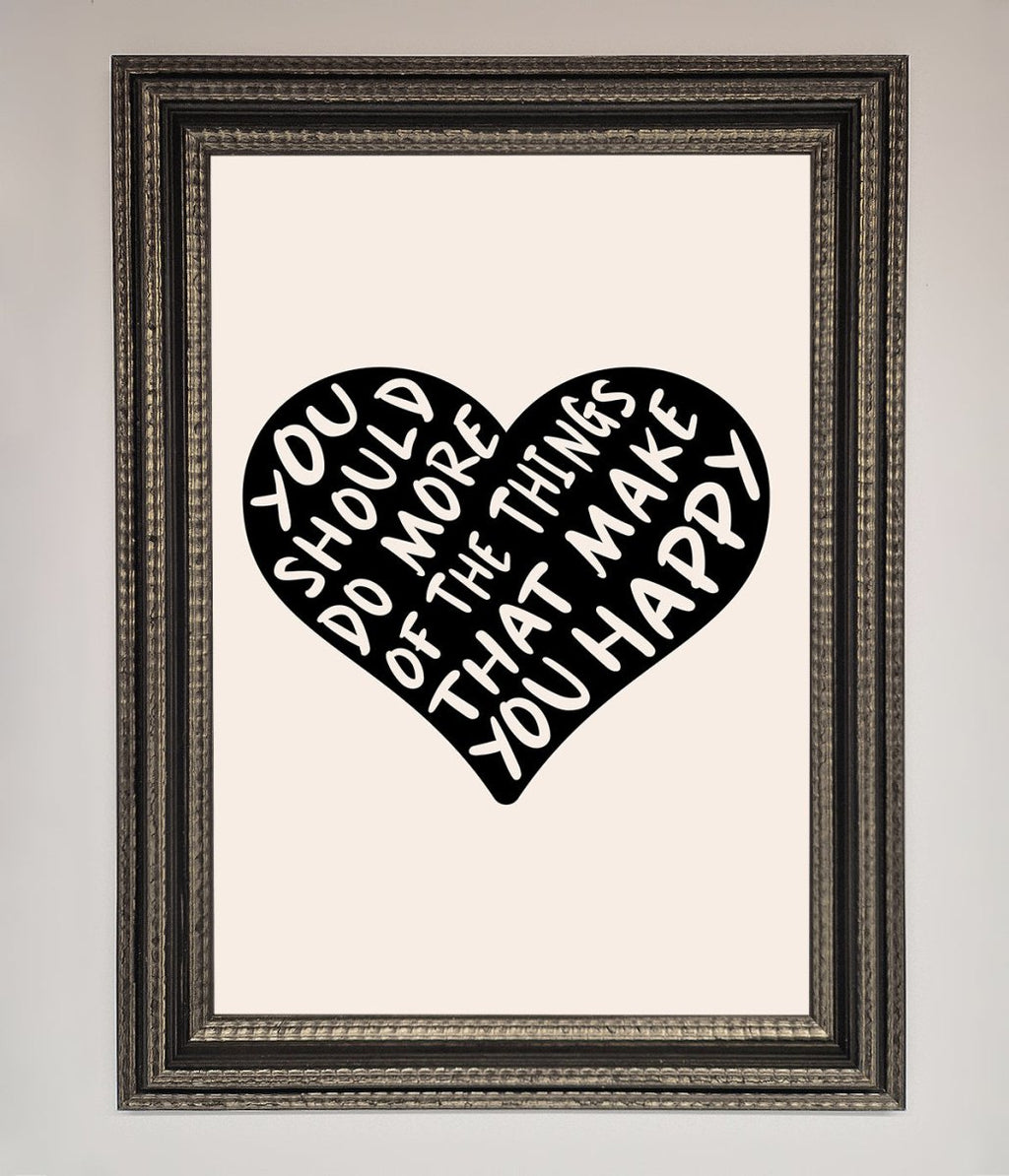 Happy Heart Framed Print