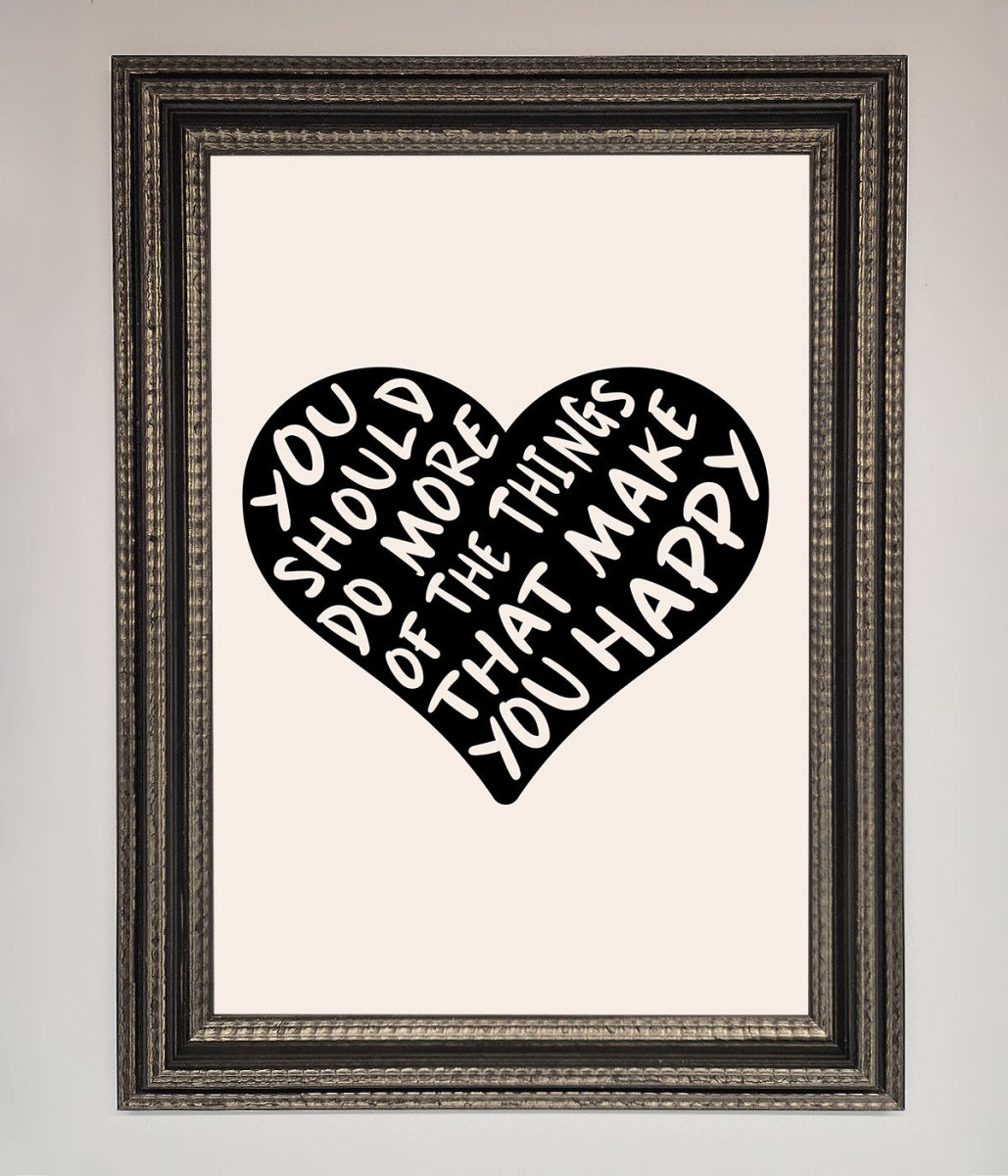 Happy Heart Framed Print