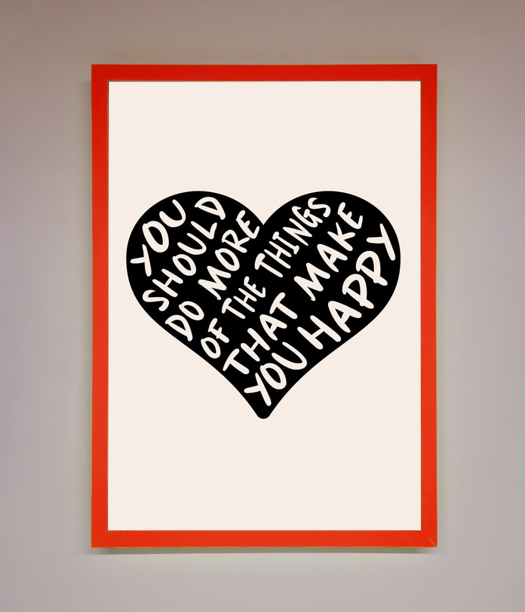 Happy Heart Framed Print