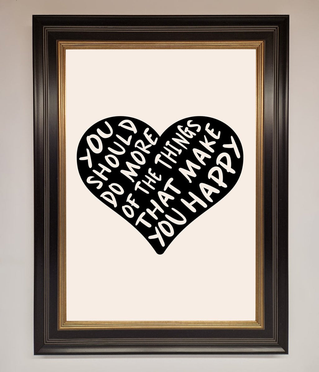 Happy Heart Framed Print